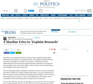 Huffington Post Muslim Explains Terror