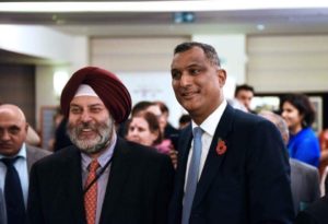 Mr. Manjeev Singh Puri Ambassador of India to the European Union Belgium and Luxembourg and Syed Kamall, MEP for London